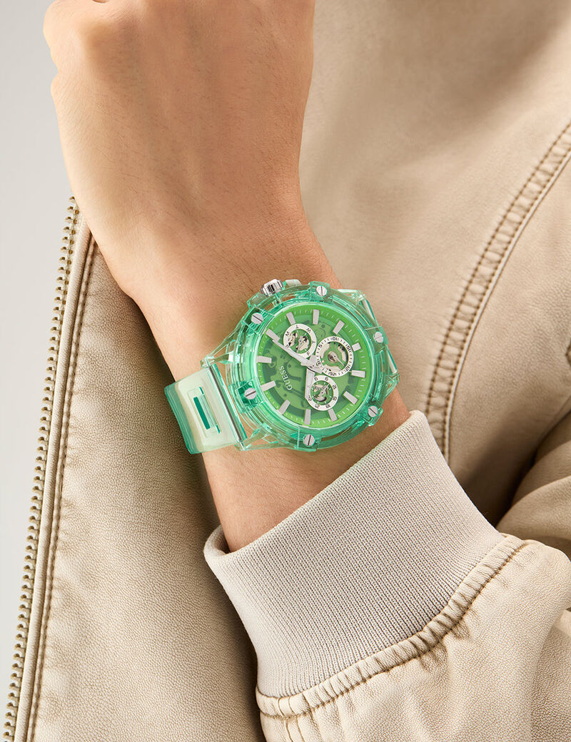 Mens Eco-Friendly Green Multi-function Watch