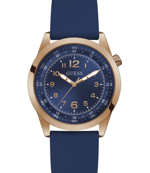 Blue Rose Gold Tone Analog Watch