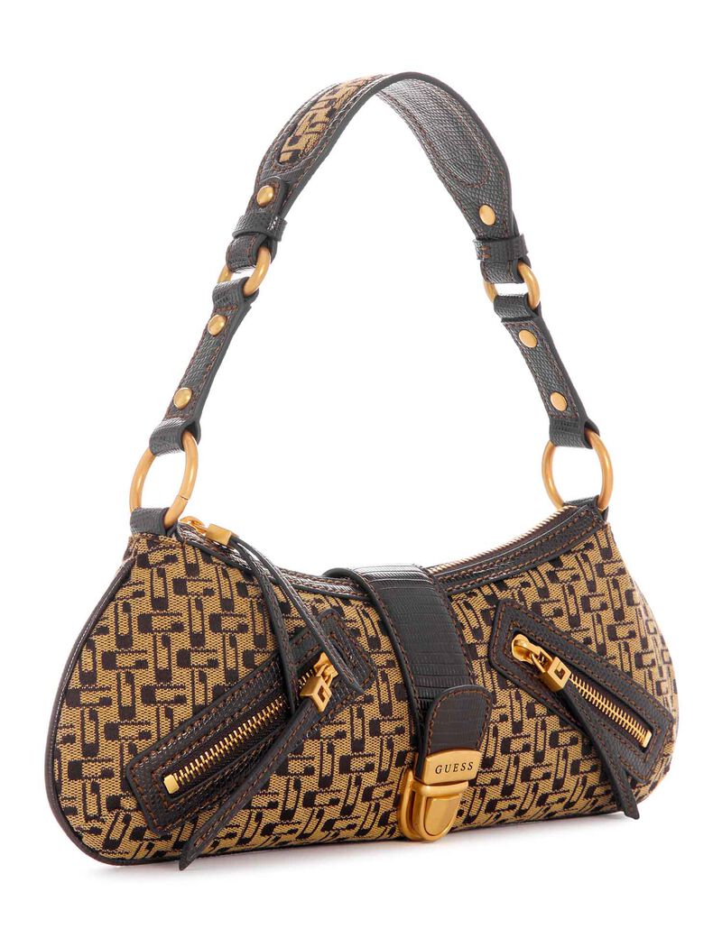 Belle Vintage Tp Zip Shldr Bag