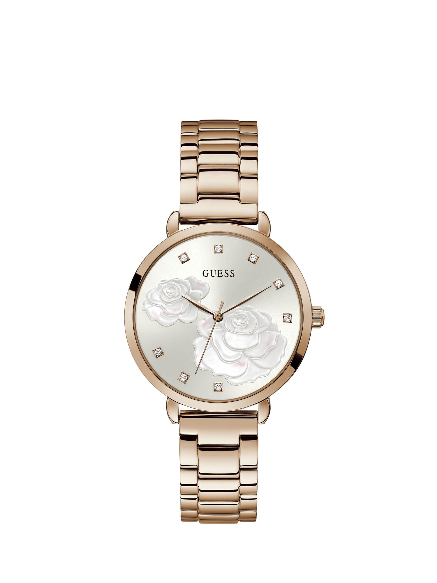 Rose gold floral watch hot sale