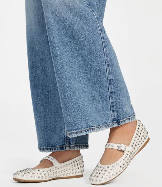 Embellished Mary Jane Ballet Flats