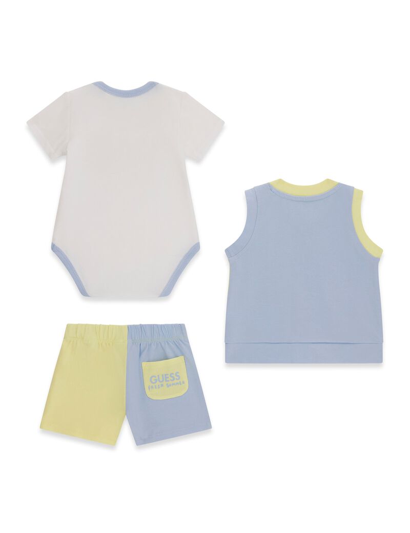 جيس set vest ss body shorts