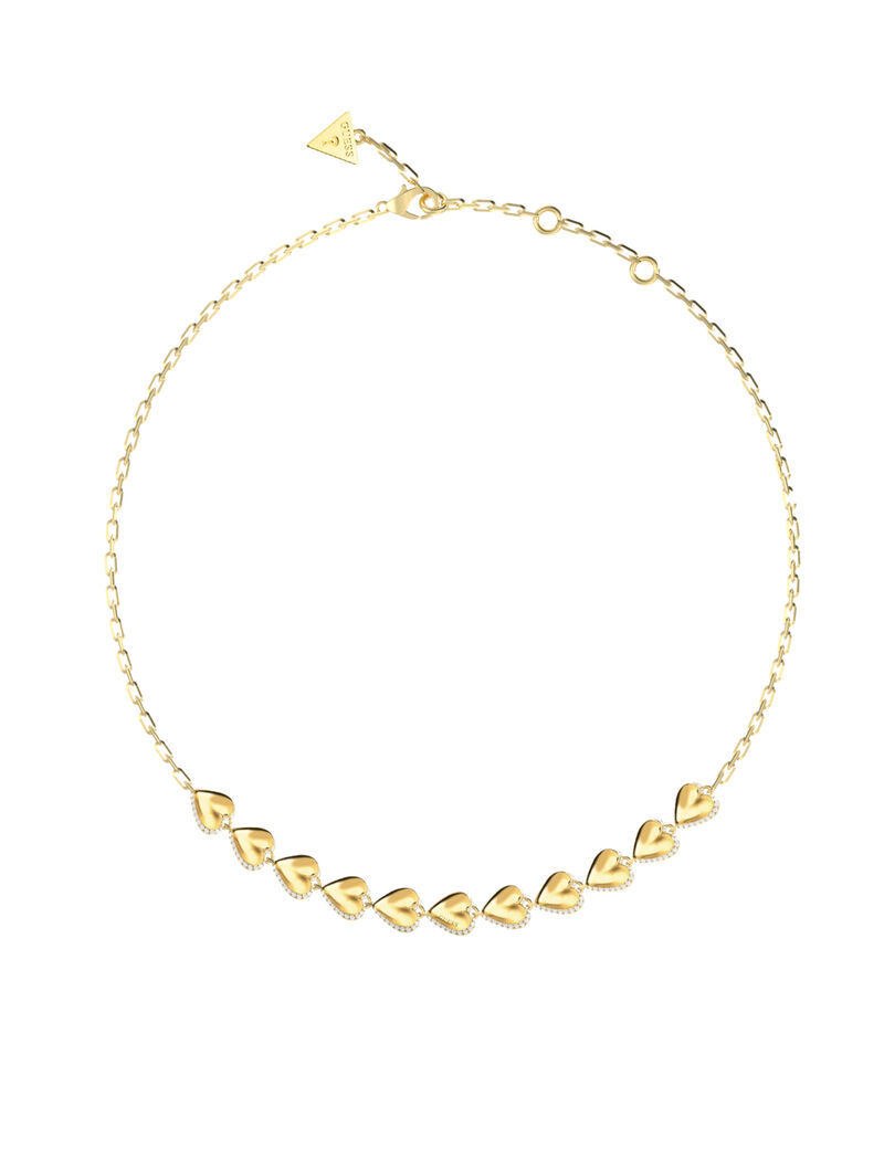 guess 16 18  multi hearts necklace