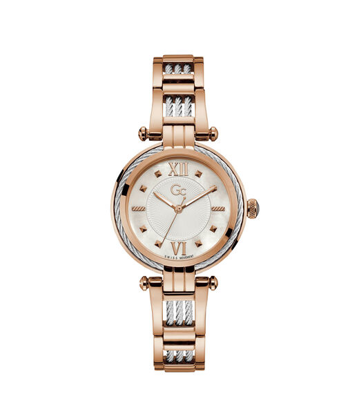 Gc Silver And Gold Cable Twist Ladies Watch