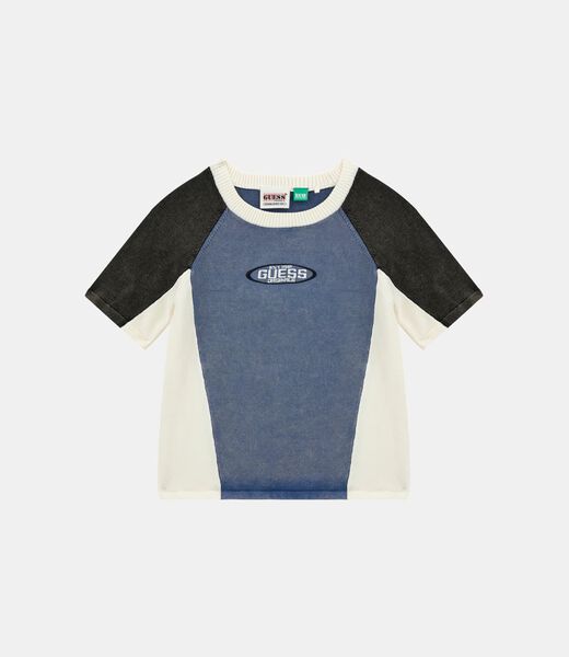 Cropped logo sweater