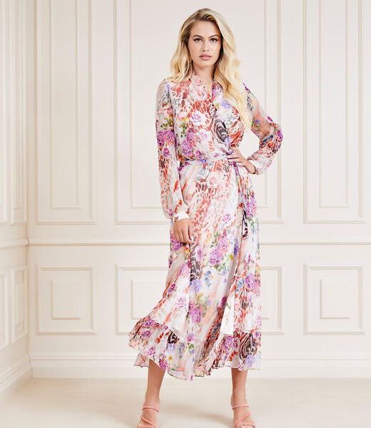 Marciano Silk Long Dress