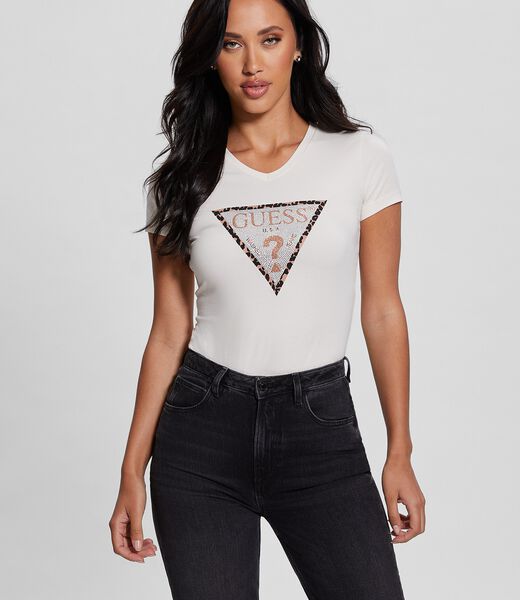 Triangle Logo Stretch T-Shirt