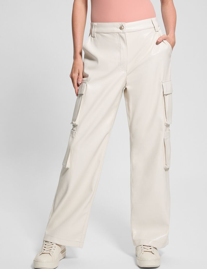 Kori faux leather cargo pant