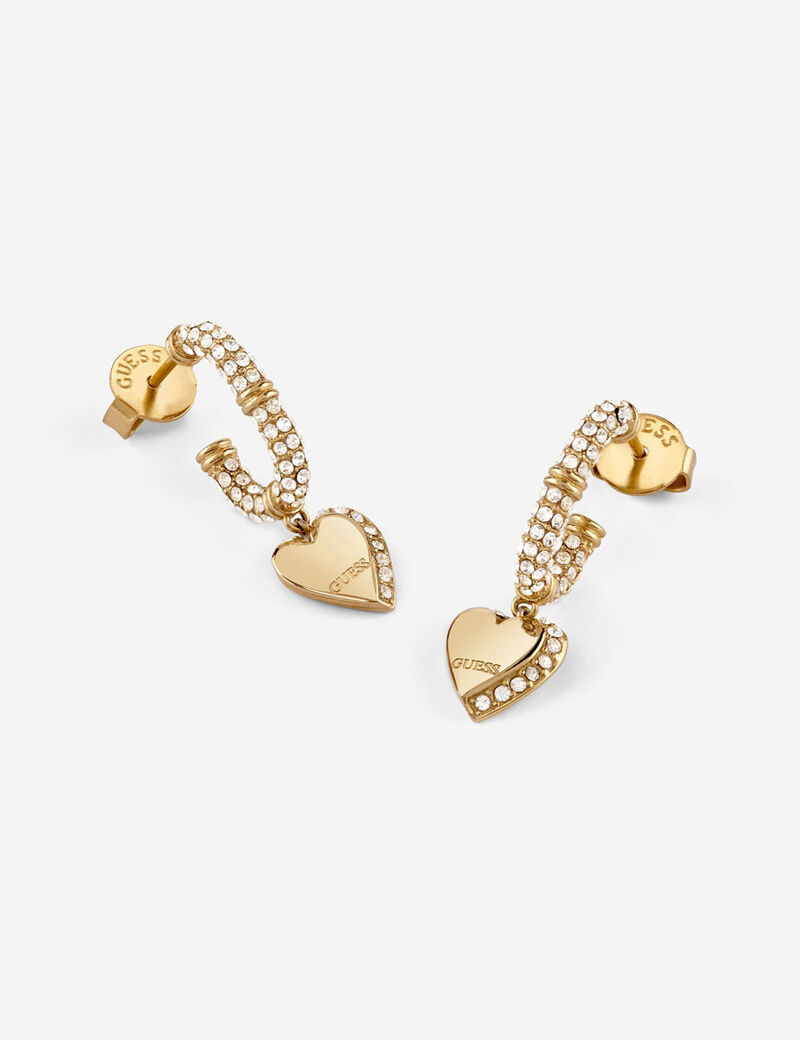 25mm hearts pave j hoops