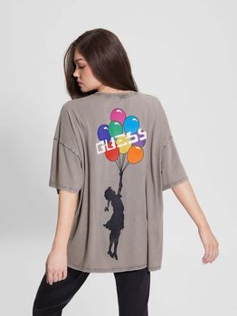Back Graffiti Print T-Shirt