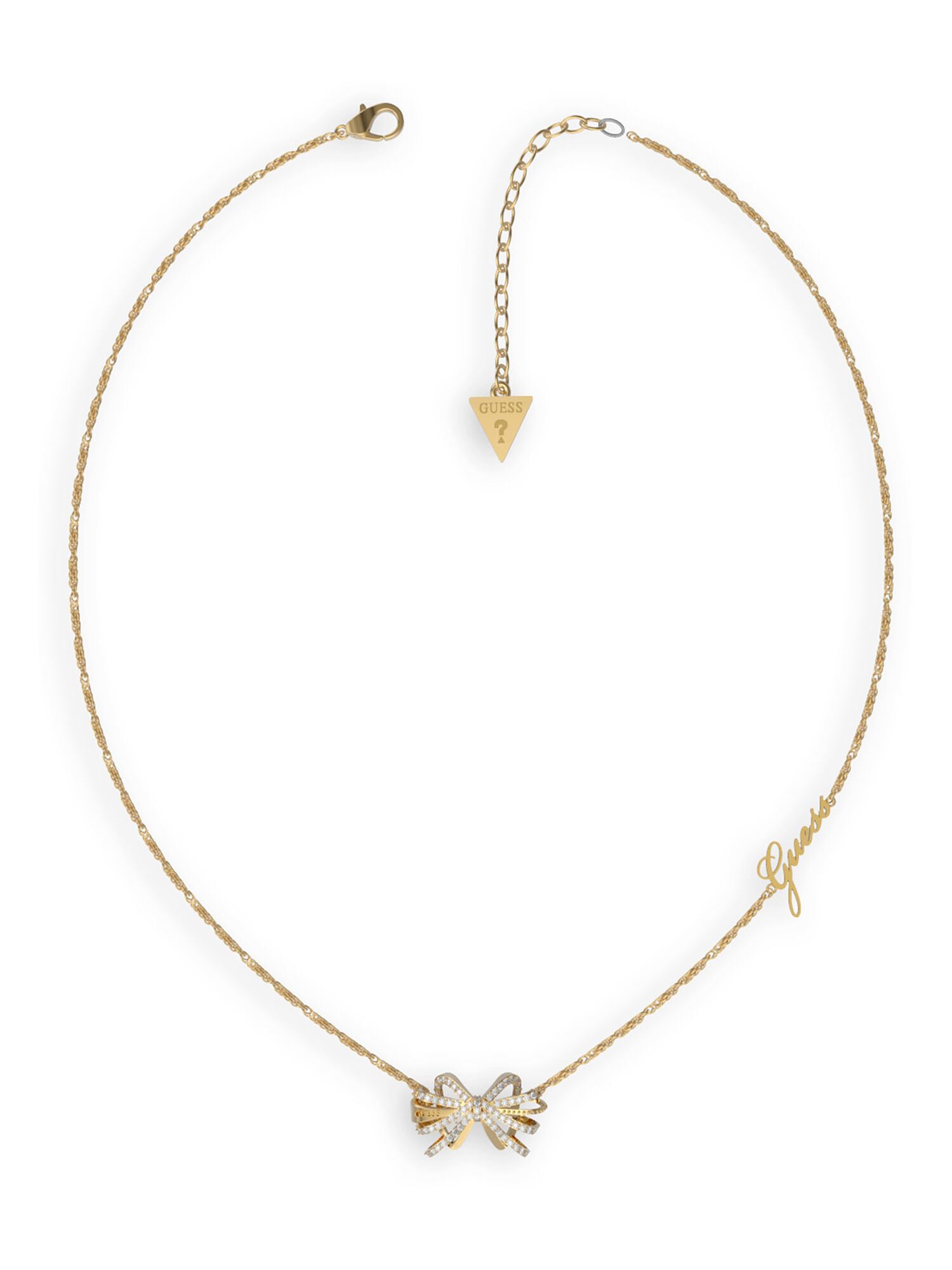 Shop GUESS Online 16 18 22Mm Bow Yellow Gold