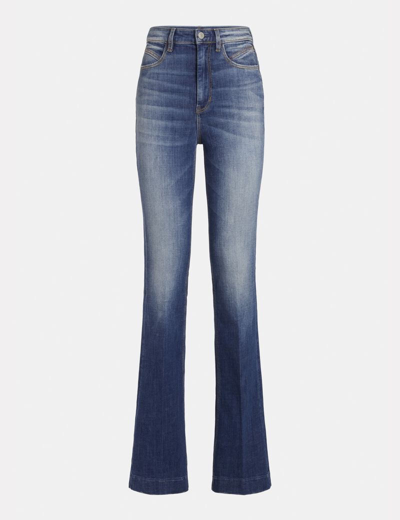 Fit And Flare Denim Pant