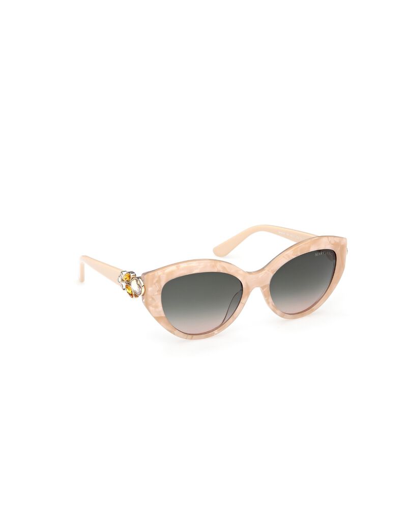 Cat-eye plastic sunglasses