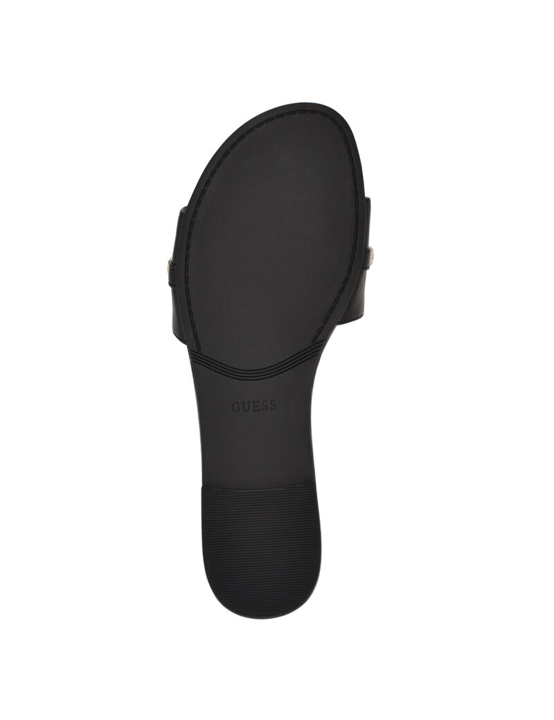 Tasam logo slide flat sandal