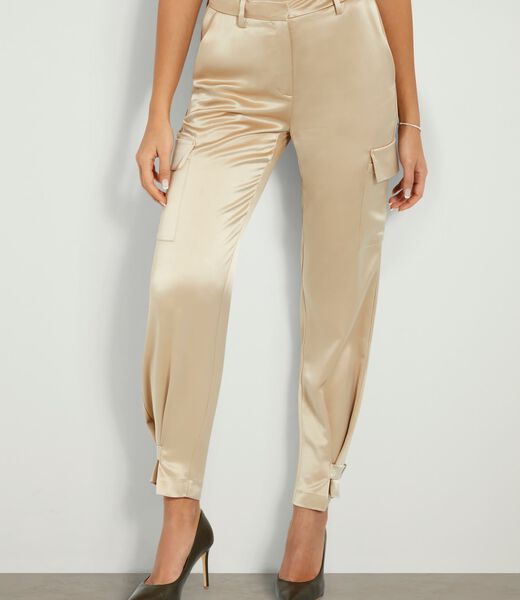 Satin cargo pant