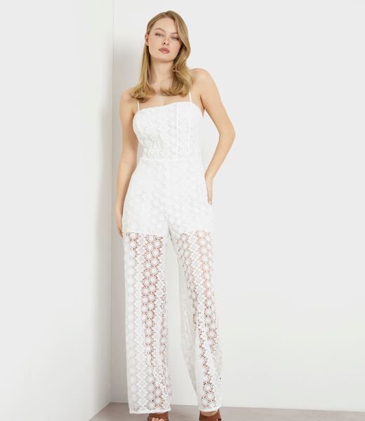 Lace flare jumpsuit