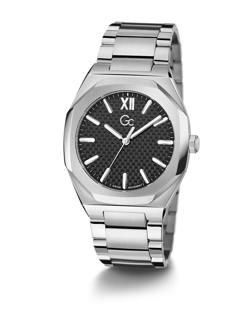 جيس gw coussin sleek slv cs blk dl 42mm qtz slv ss brct fw23