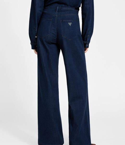 Wide-leg lyocell jeans