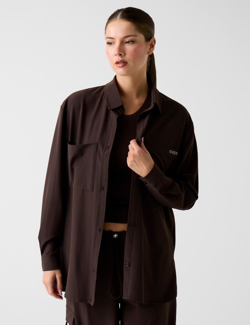 Long sleeves shacket