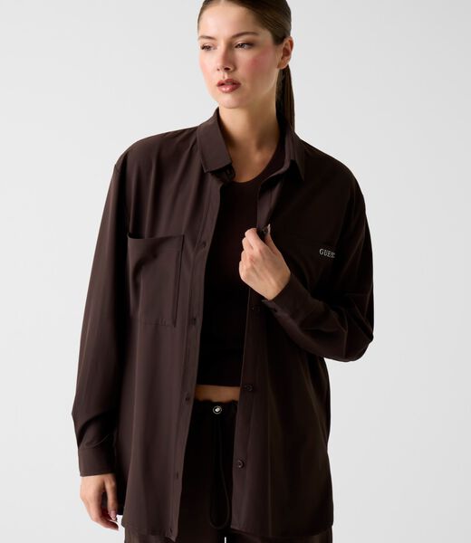 Long sleeves shacket