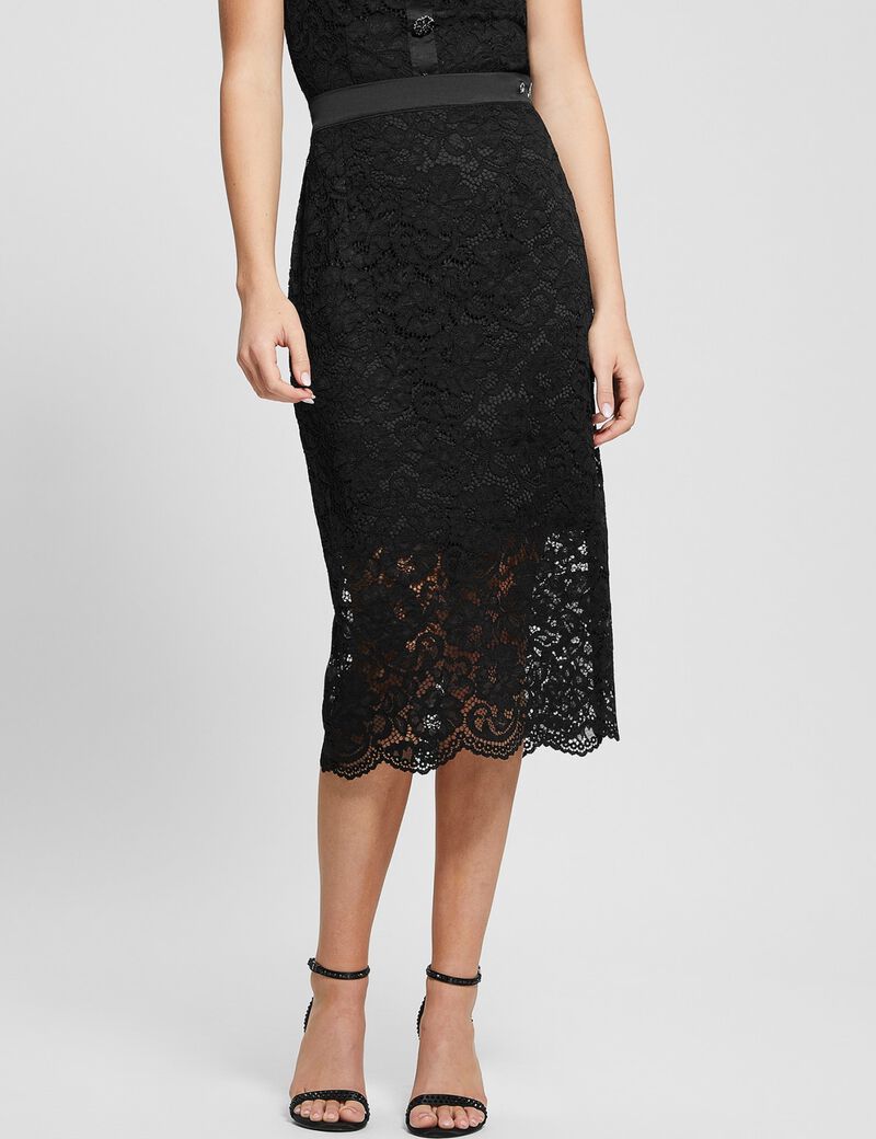 Lace Midi Skirt