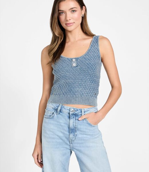 Textured sweater top