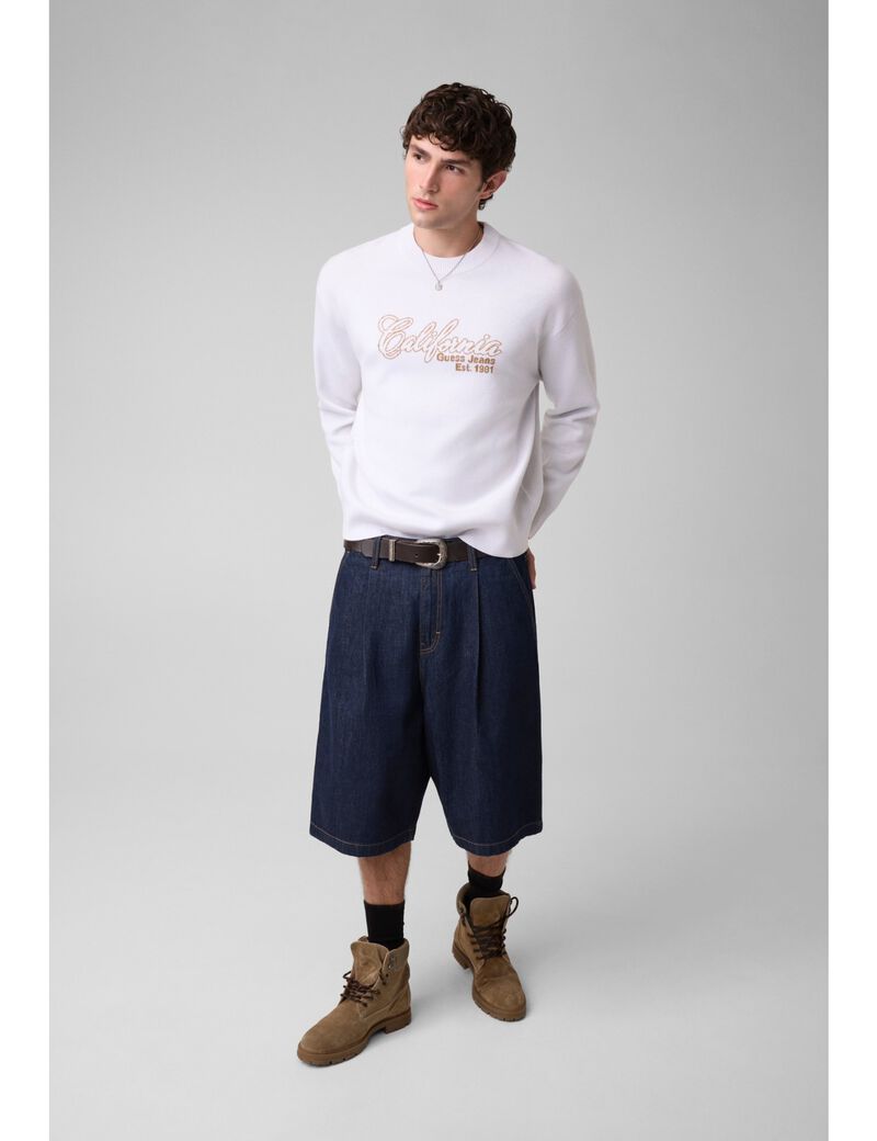 guess jacquard sweater