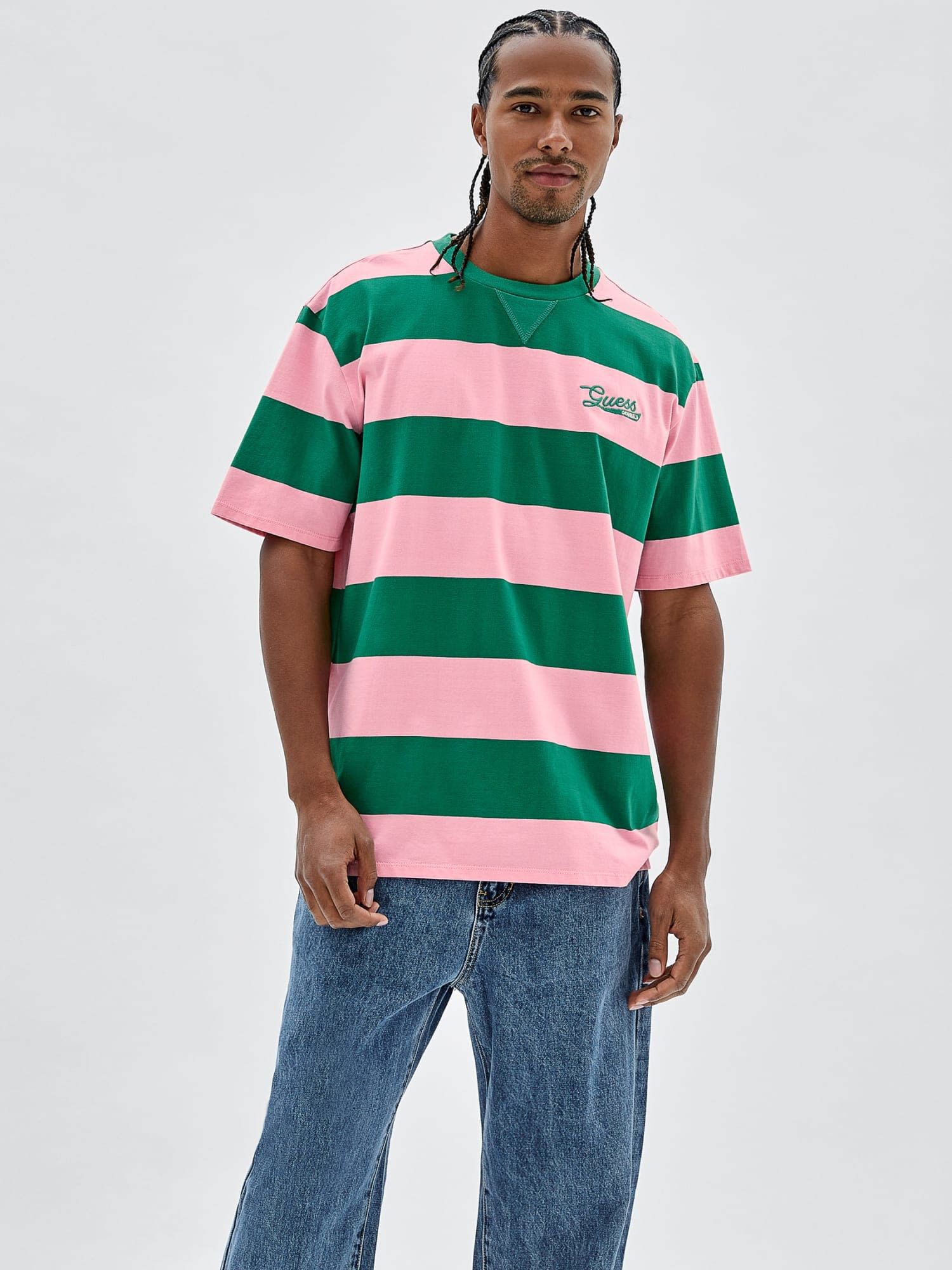 Shop GUESS Online Striped T Shirt