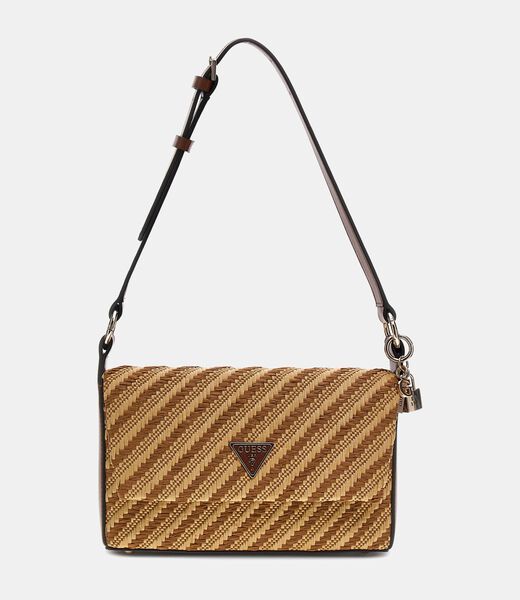 Simona raffia mini shoulder bag