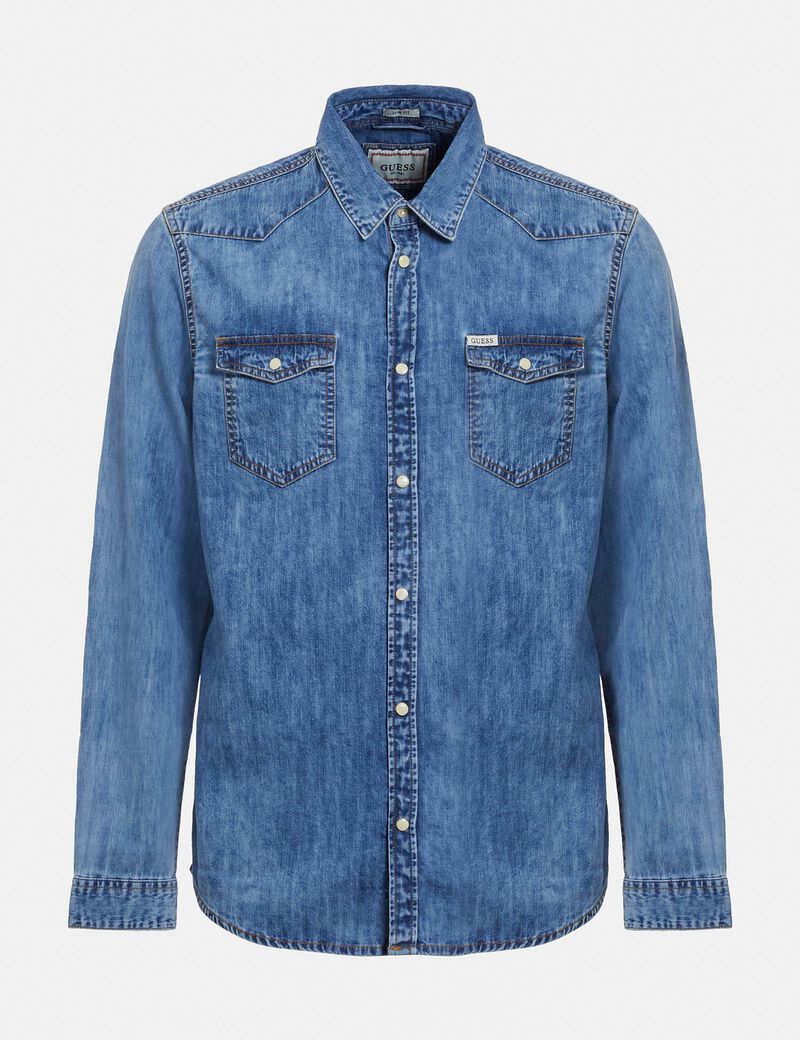 Slim Fit Denim Shirt
