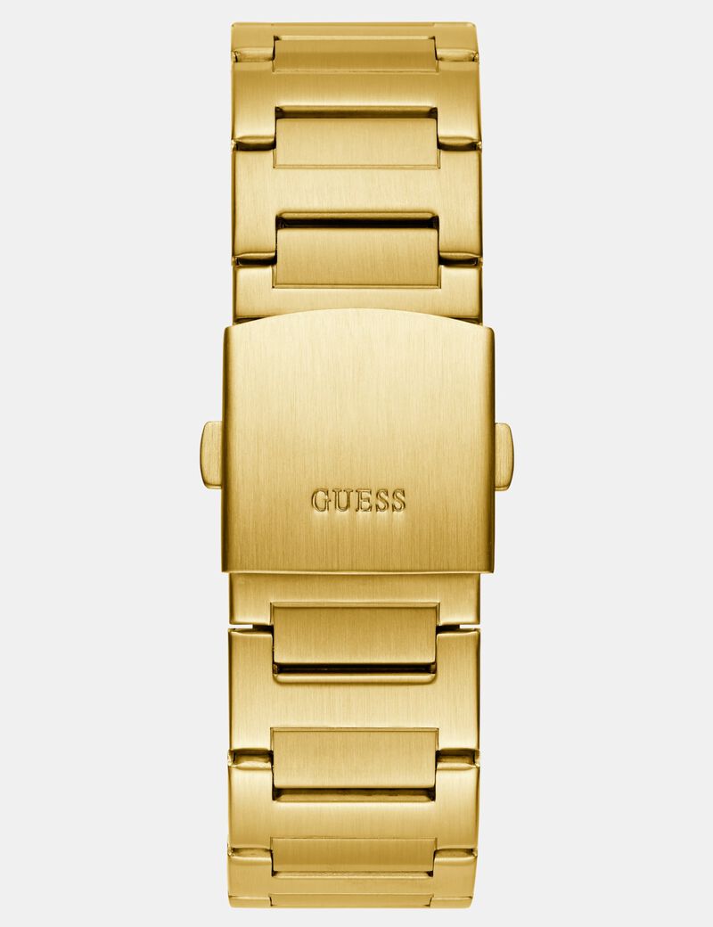 Mens Gold Tone Multi-function Watch