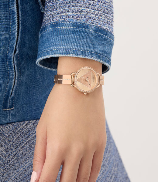 Ladies Rose Gold Tone Analog Watch