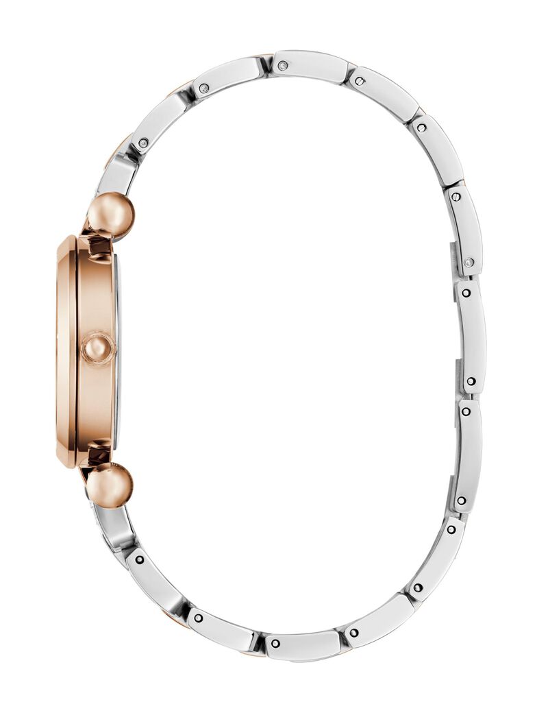 Ladies 2-Tone Rose Gold Tone Analog Watch