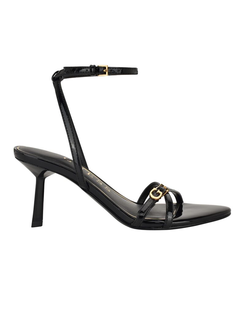 Strappy open toe G hardware dress sandal
