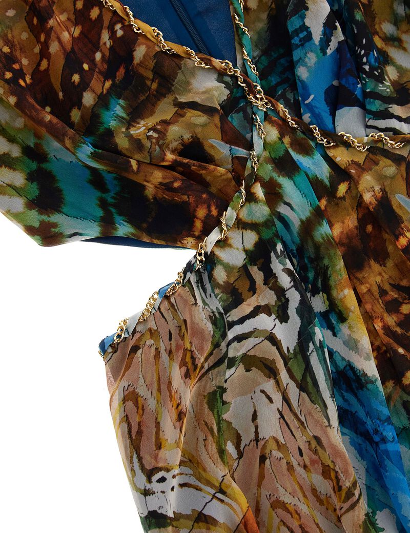 Marciano All Over Print Long Dress