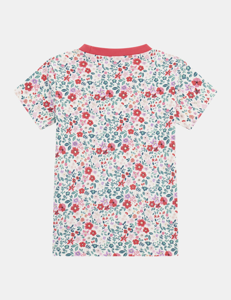 All over floreal print t-shirt
