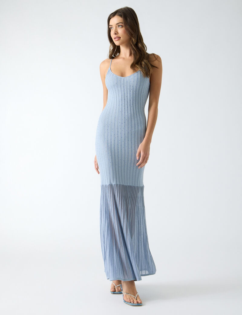 Ribbed long dress