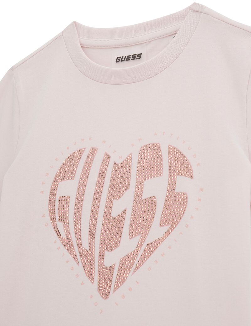 Logo rhinestone t-shirt