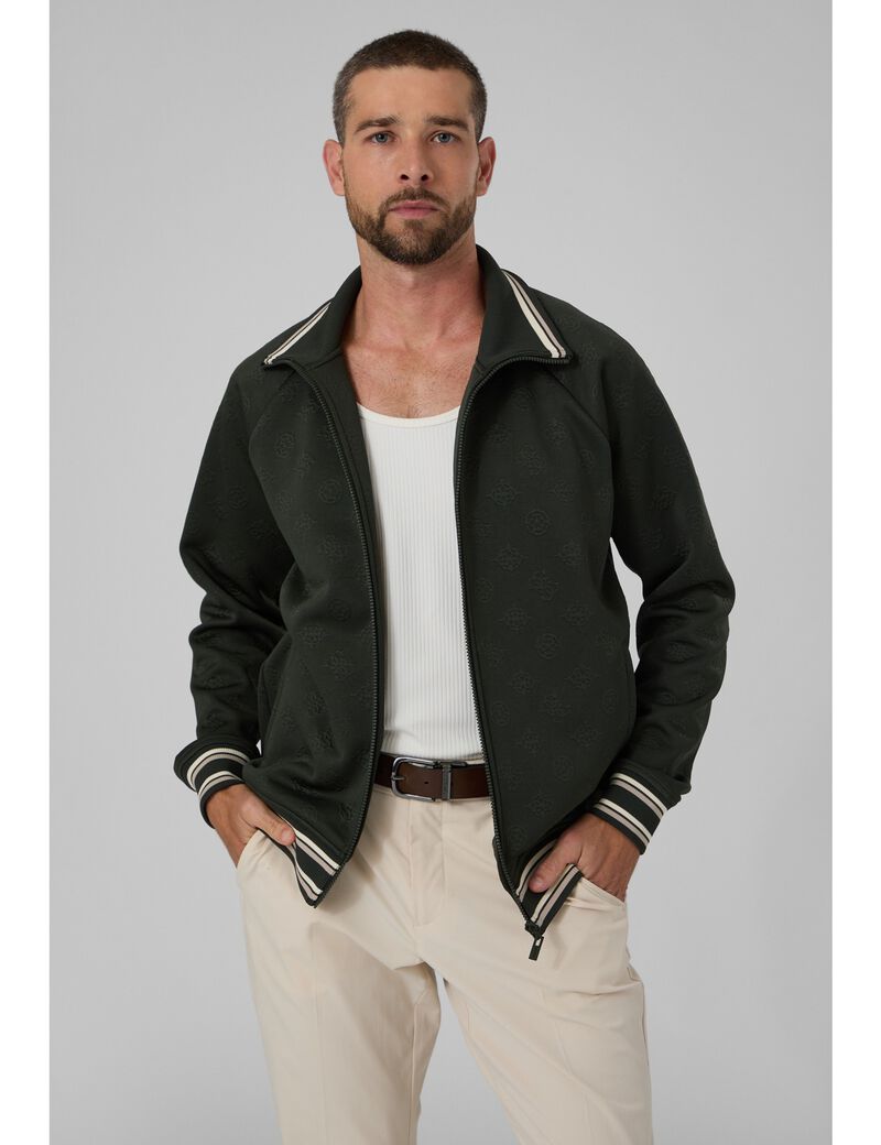guess full zip sweatshirt