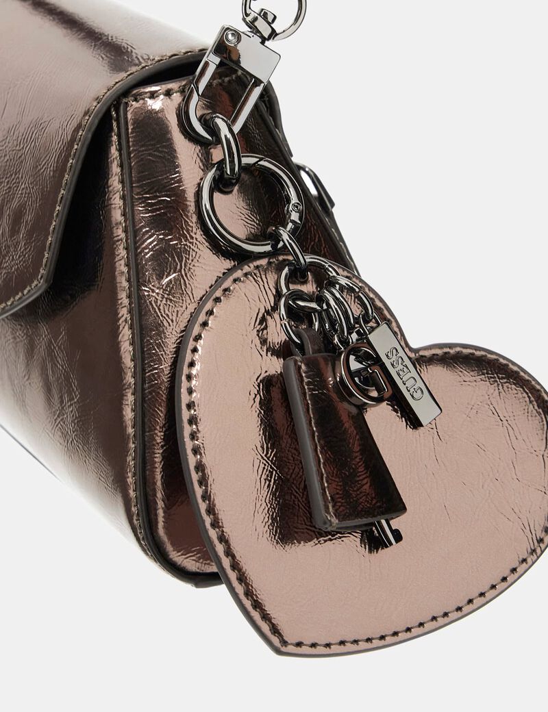 Bolena laminated mini shoulder bag