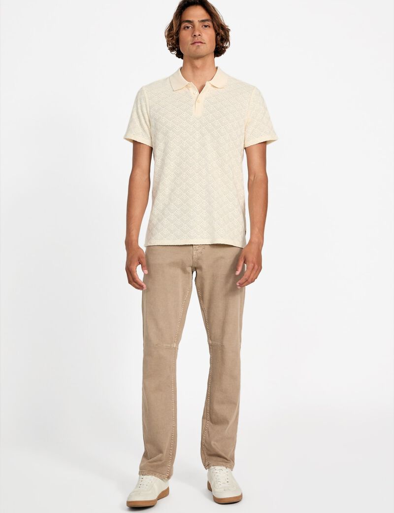 Knit polo shirt