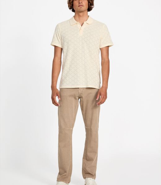 Knit polo shirt