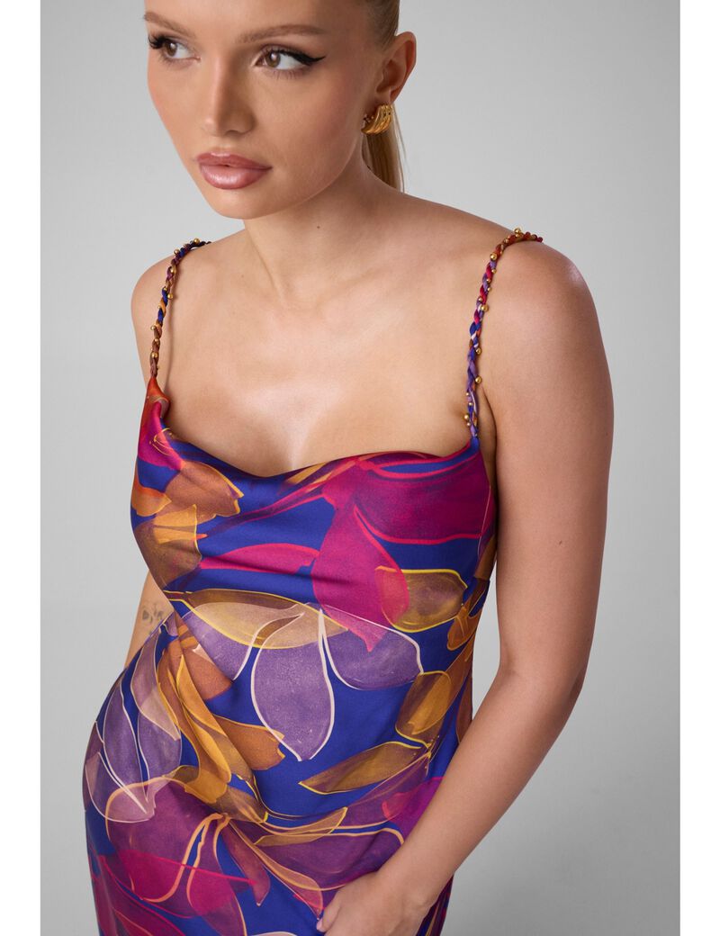guess marciano printed maxi dress