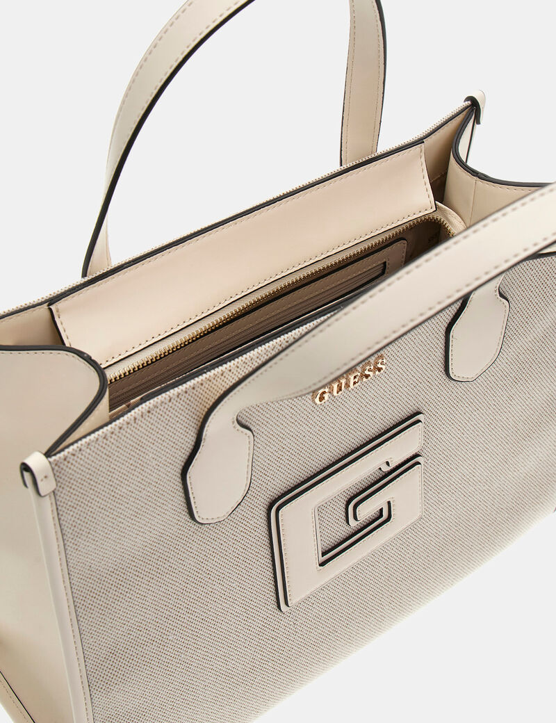 G Status logo-script detail handbag