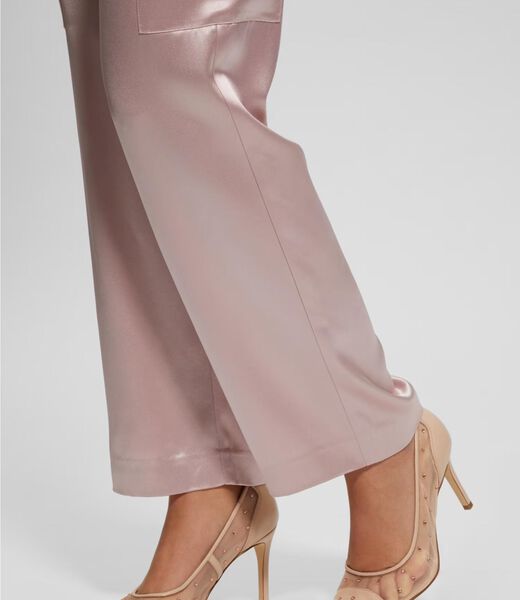 Serry transparent fabric heels