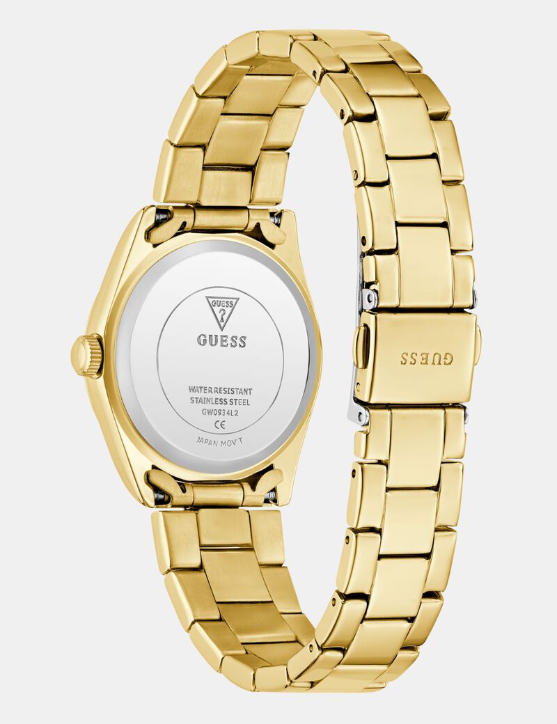 Ladies Gold Tone Date Watch