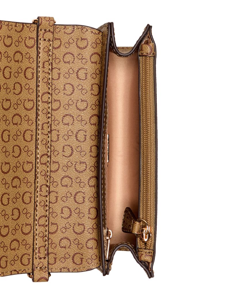 Saffron crossbody flap bag