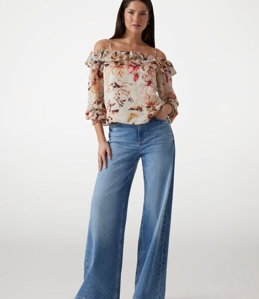 Printed chiffon blouse
