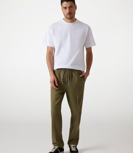 Stretch linen blend chinos