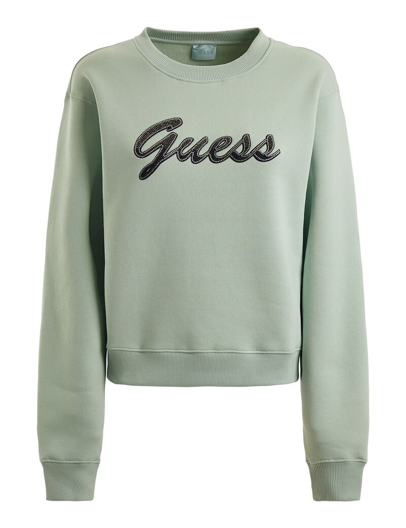 Green guess outlet sweatshirt